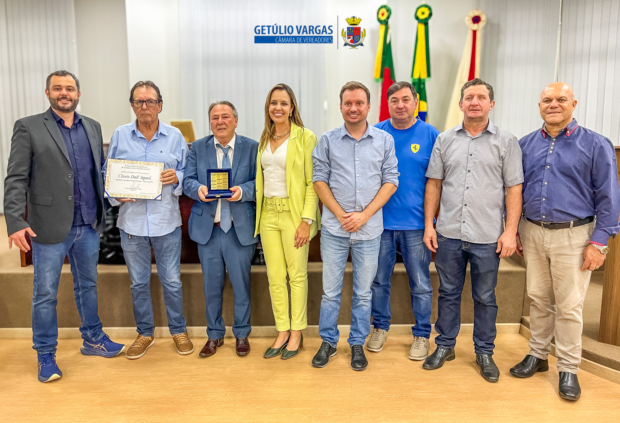 Câmara de Vereadores de Getúlio Vargas recebe solenidade da Assembleia Legislativa para entrega da Medalha da 56ª Legislatura